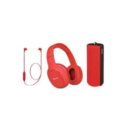 Φορητό ηχείο Toshiba Wireless 3-in-1 & Headset & Earbuds - Κόκκινο