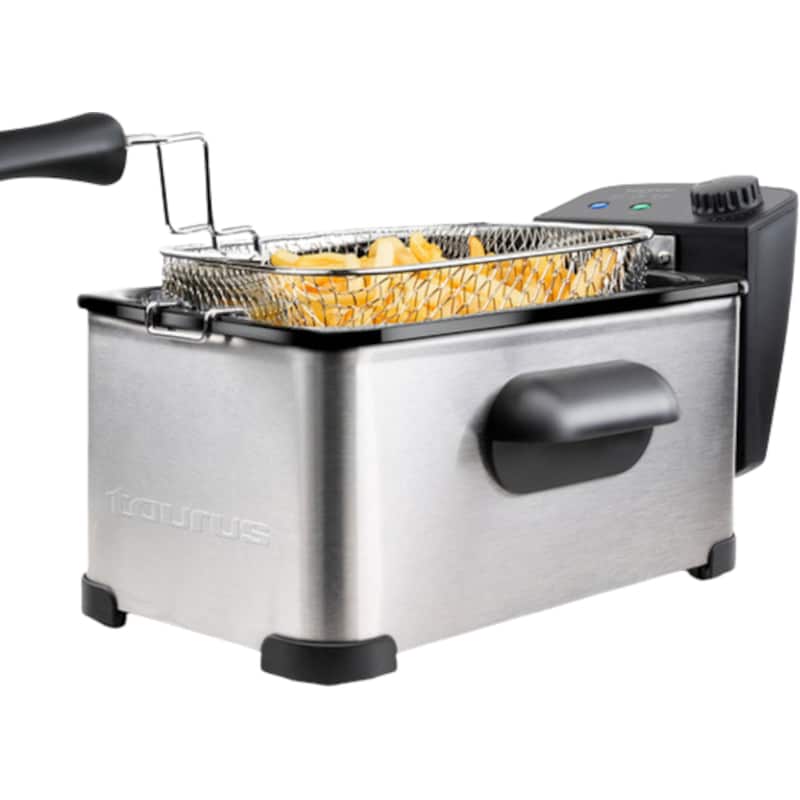Φριτέζα Λαδιού TAURUS FRY3 με Αποσπώμενο Κάδο 2000 W 3 L Inox