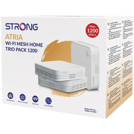 Strong Wifi Mesh Home Kit Atria 1200 V2, 1200mbps Dual Band, 3τμχ image 3