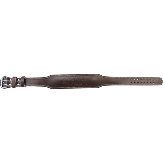 Ζώνη Άρσης Βαρών Amila 94902 Medium A Quality Δερμάτινη με Μαξιλαράκι - Καφέ image 1