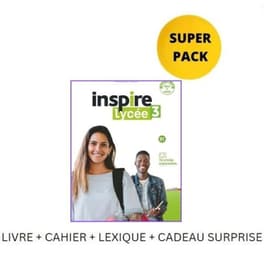 Inspire Lycée 3 Super Pack (Livre de l' eleve & Cahier d' activites & Lexique & Cadeau Surprise) (B1)