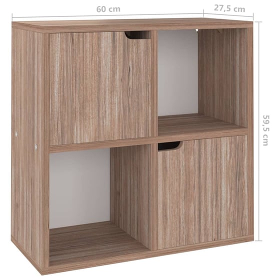 Βιβλιοθήκη VidaXL από Μοριοσανίδα  60x27.5x59.5 cm -  Δρυς image 8