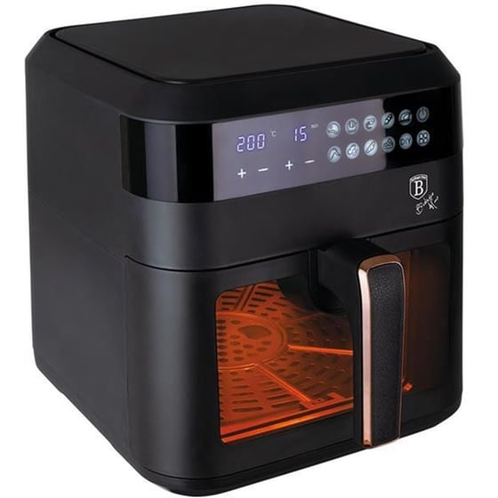 BERLINGER HAUS BH-9446 με Αποσπώμενο Κάδο 1300 W 6.3 L Μαύρο Φριτέζα Αέρος image 1