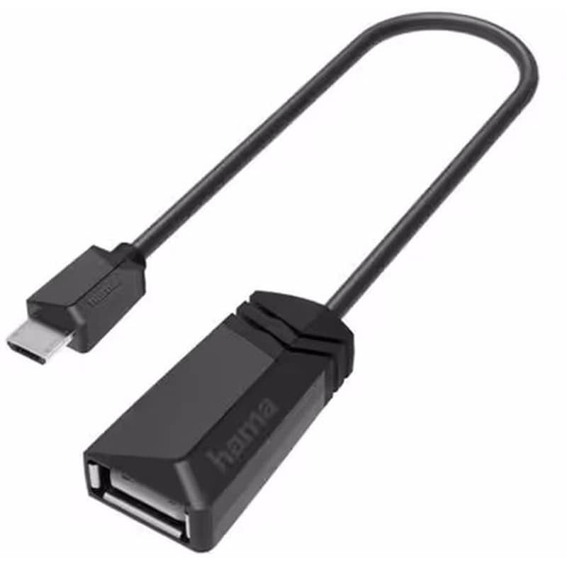 Αντάπτορας Hama micro USB Male σε USB-A Female - Μαύρο