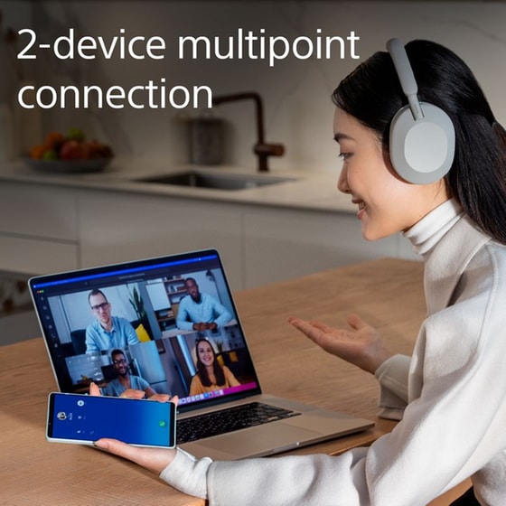 Sony WH-1000XM5 Premium Noise Cancelling Wireless Over Ear Headphones - Smoky Pink image 8