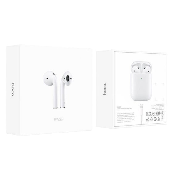 Ακουστικά Bluetooth Hoco EW25 με Θήκη Φόρτισης - Λευκά image 11