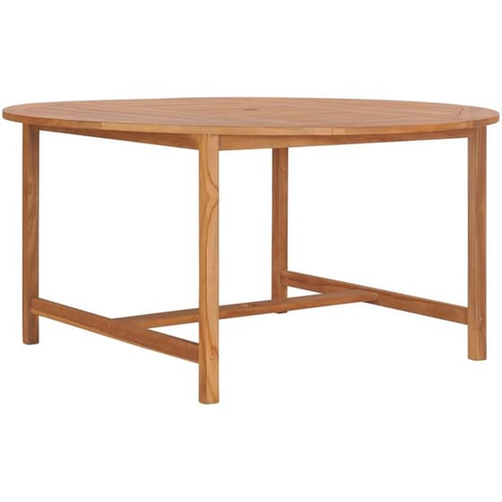 Τραπέζι Εξωτερικού Χώρου VidaXL από Ξύλο φ150x76 cm - Καφέ image 2