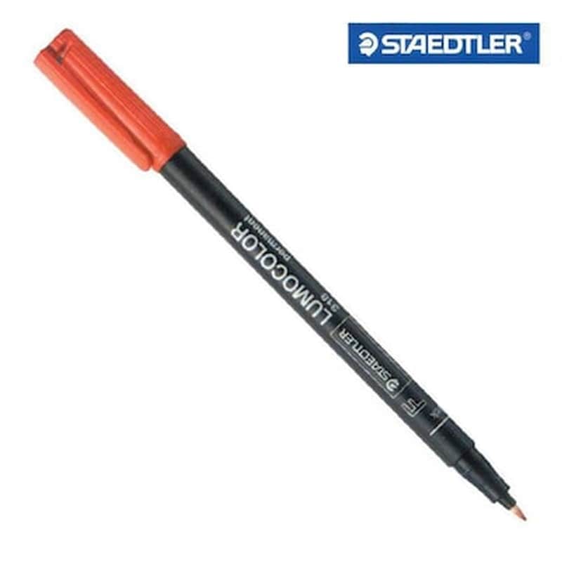 STAEDTLER Μαρκαδόρος Γραφής Staedtler Lumocolor F Κόκκινο 0.6 mm