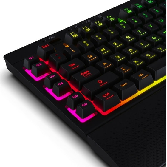 Gaming Πληκτρολόγιο Redragon Shiva K512 Ενσύρματο RGB - Black image 5