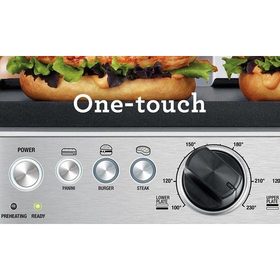 SAGE THE BBQ & PRESS GRILL SGR700BSS 1800 W Ασημί Τοστιέρα - Γκριλιέρα image 1