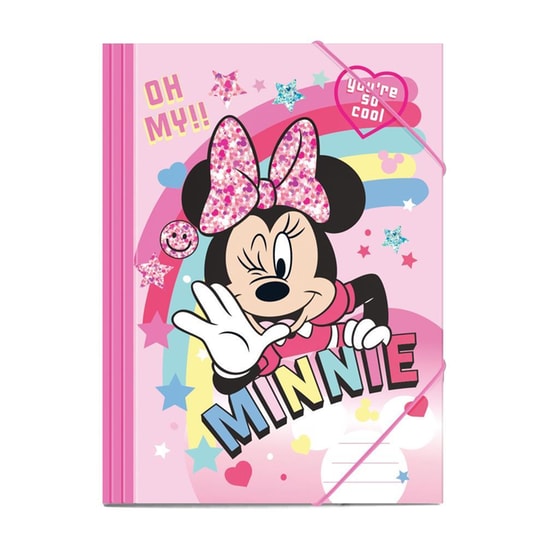 Φάκελος Πρεσπάν Διακάκης με Λάστιχο A3 Minnie Mouse image 0