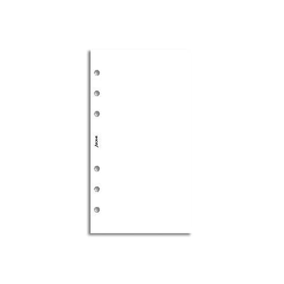 Ανταλλακτικά Φύλλα Σημειώσεων Personal Filofax Λευκό Χωρίς Γραμμές image 0