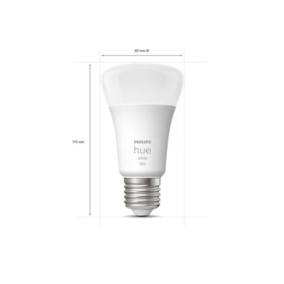 Έξυπνη Λάμπα Philips Hue E27 2 Τμχ - Θερμό Λευκό image 1