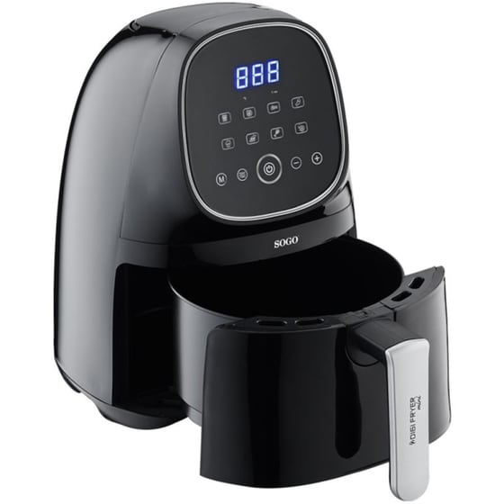 SOGO FRE-SS-10800 με Αποσπώμενο Κάδο 1000 W 2 L Μαύρο Φριτέζα Αέρος image 8