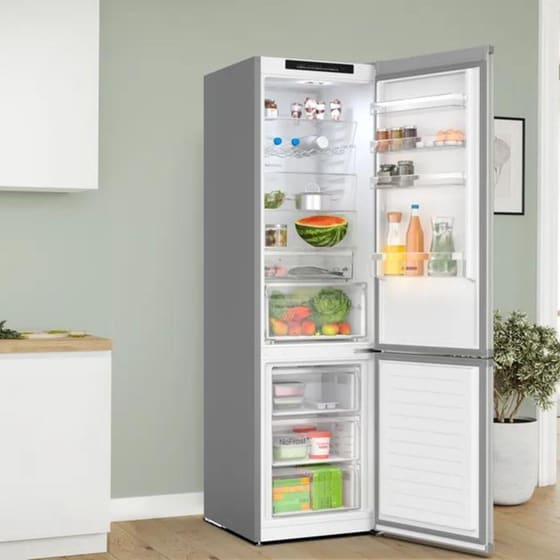 BOSCH KGN392LCF Ψυγειοκαταψύκτης Full No Frost 363 Lt Metal Look image 2