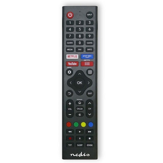 Τηλεχειριστήριο Τηλεόρασης Nedis TVRC45HIBK για Hisense - Μαύρο image 0