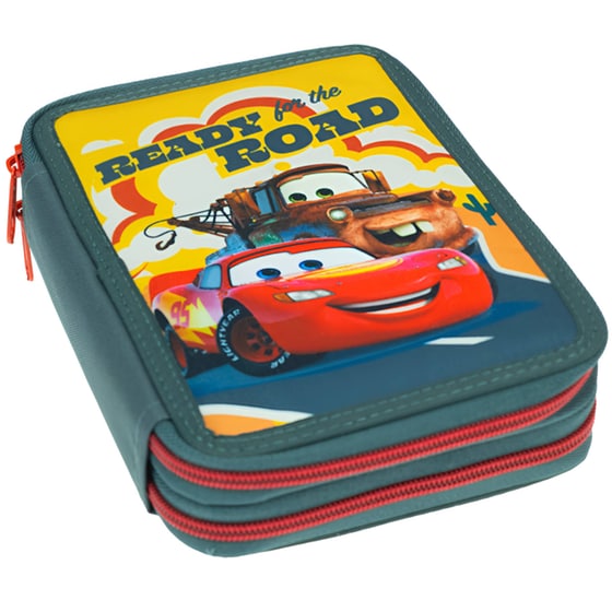 Κασετίνα Παραλληλόγραμμη Gim Cars On The Road Διπλή image 1