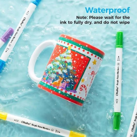 Μαρκαδόροι Σχεδίου Ohuhu&nbsp;Brush & Fine&nbsp;Acrylic&nbsp;(36 Τεμάχια) image 5