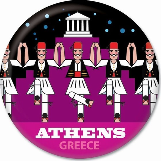 Μαγνήτης GNF THINKOFGREECE Τσολιάδες 5.9 cm image 0