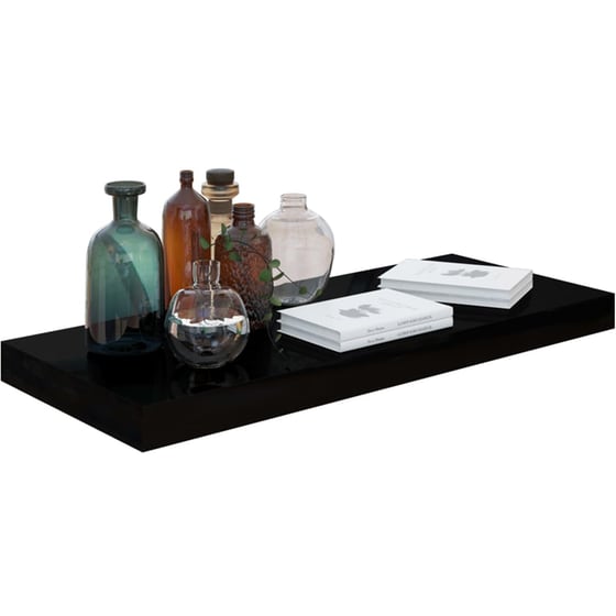 Ράφια Τοίχου VidaXL από MDF 60x23.5x3.8 cm 4 Τμχ - Μαύρο image 6