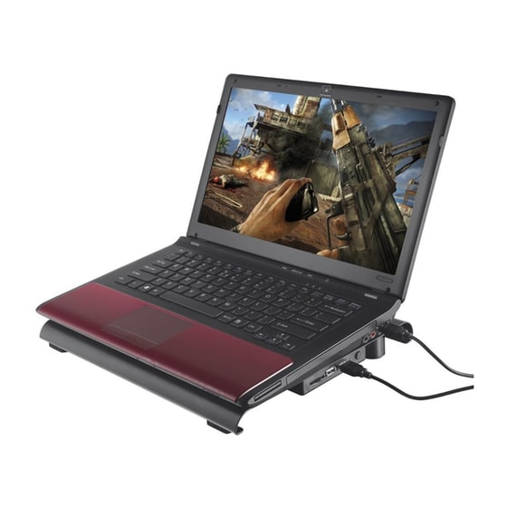 Βάση Laptop Cooler 17.3" TRUST GXT 277 19142 Μαύρο image 3