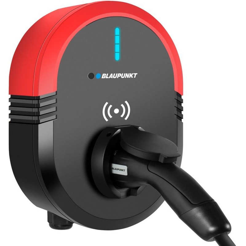 BLAUNPUKT Blaupunkt Επιτοίχιος Μονοφασικός Σταθμός Φόρτισης 7.4kW Type 2 - Μαύρο