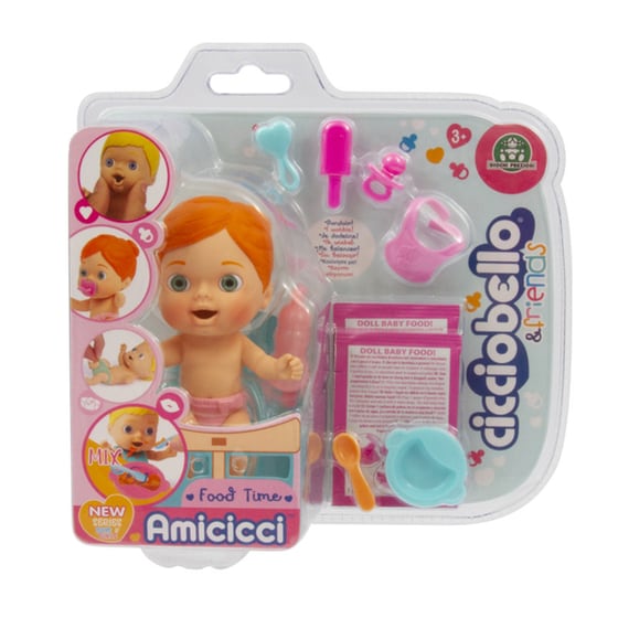 Cicciobello Amicicci S3 Φιλαράκια Σετ Φαγητού 3 Σχέδια - (CC022000) image 7