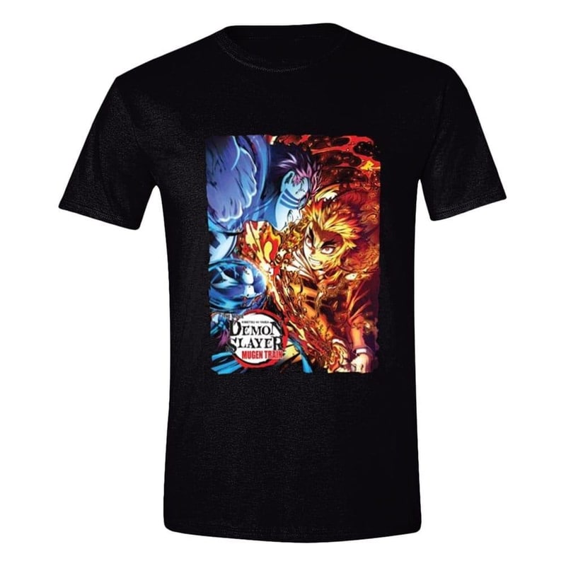 PCMERCH T-shirt Pcmerch Demon Slayer: Kimetsu No Yaiba Mugen Train - Μαύρο