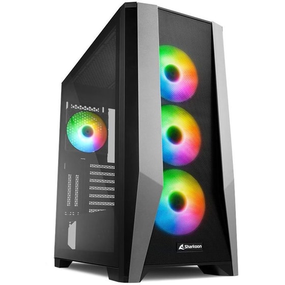 Κουτί Desktop Sharkoon TG7M RGB Midi Tower - Μαύρο image 0