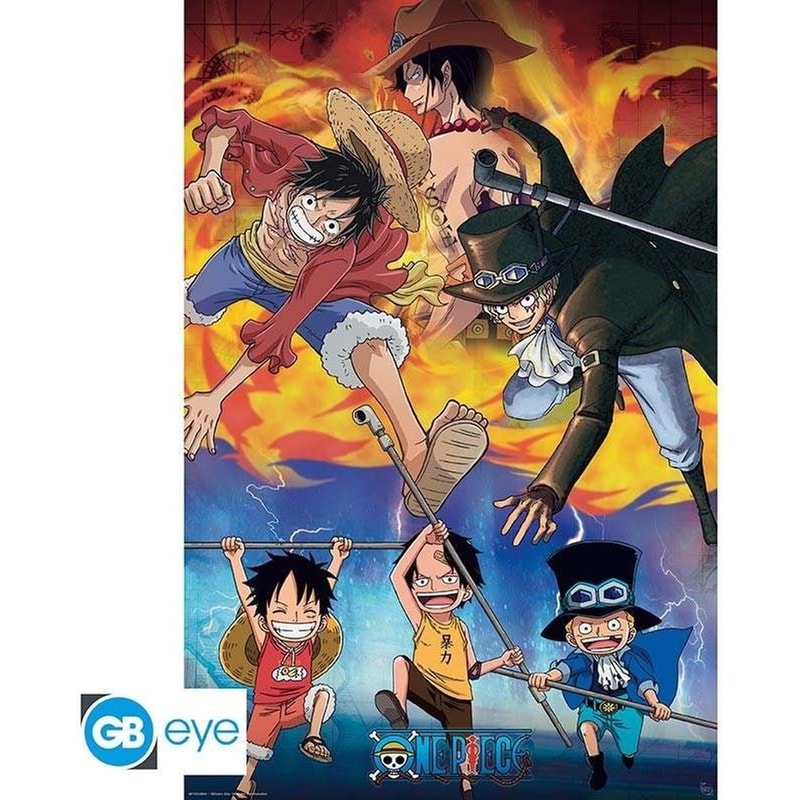 GBEYE Αφίσα One Piece Ace, Sabo and Luffy Κάθετη 61x92 cm