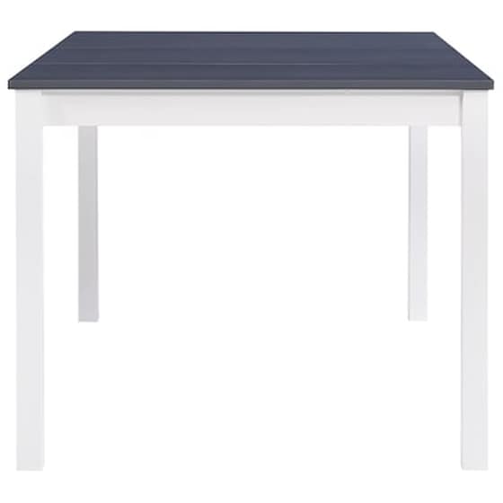 Τραπεζαρία Vidaxl από Ξύλο Πεύκου 180x90x73 cm -  Λευκό/Γκρι image 4