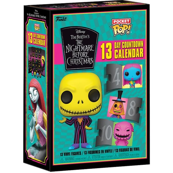 Funko Pocket Pop! - Advent Calendar: Disney The Nightmare Before Christmas Blacklight image 1
