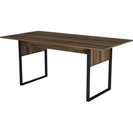 Τραπέζι 24Mall Firma από Μοριοσανίδα/Μέταλλο 180x91x77.6 cm - Καρυδί