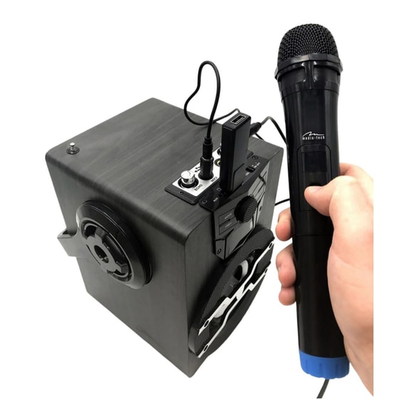 Ασύρματα Μικρόφωνα Karaoke Media-tech MT395 Accent Pro 2τμχ - Μαύρα image 3