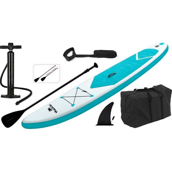 Φουσκωτή Σανίδα SUP Waikiki 320x75x15 cm - Γαλάζιο image 0