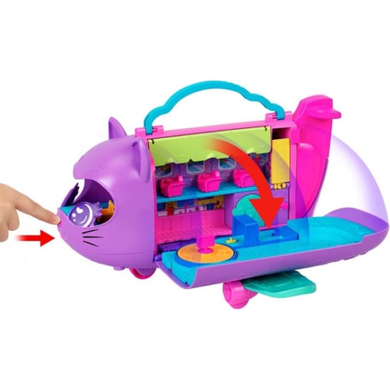 Mattel Σετ Polly Pocket Mini - Αεροπλάνο Γατάκι image 2
