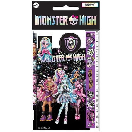 Σχολικό Σετ με Μπλοκ Gim Monster High image 6