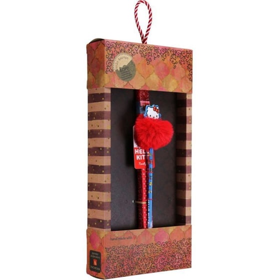 Λαμπάδα&nbsp;Synchronia&nbsp;Στυλό&nbsp;Pompom&nbsp;Hello&nbsp;Kitty Κόκκινο image 1