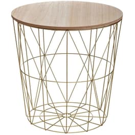 Τραπεζάκι Σαλονιού Aria Trade από Μέταλλο 41x40cm - Χρυσό
