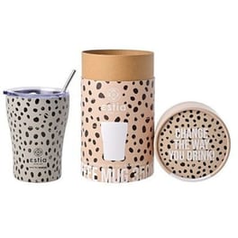Ποτήρι Θερμός Estia Home Art Save The Aegean Leopard Taupe 350 ml