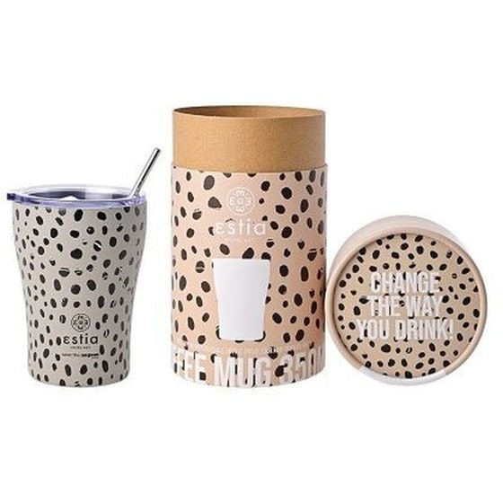 Ποτήρι Θερμός Estia Save The Aegean Leopard Taupe 350 ml image 0