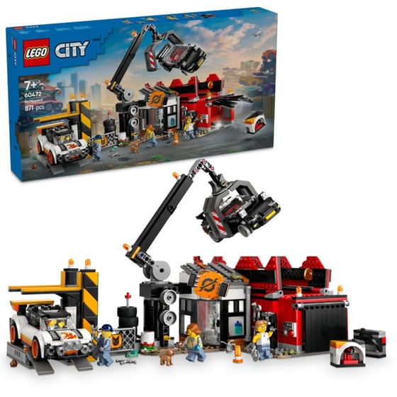 LEGO® City Scrapyard with Cars (60472) image 2