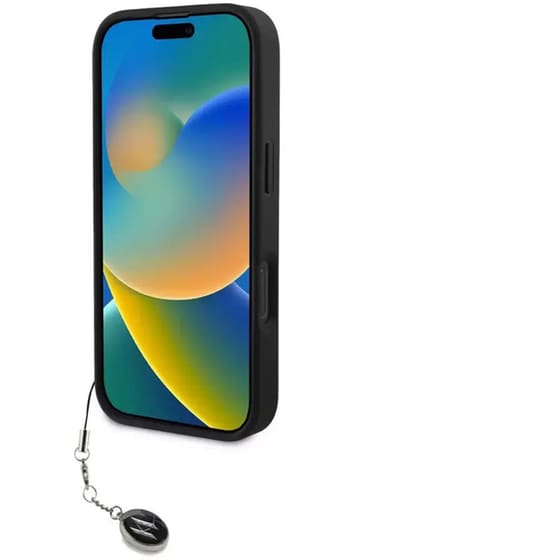 Θήκη Apple iphone 16 Pro - Karl Lagerfeld Saffiano Rhinestones And Charm - Μαύρο image 3