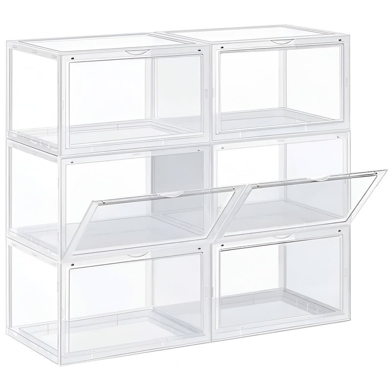 SONGMICS Παπουτσοθήκη - Stand Songmics Lsp06cw Από Πλαστικό 36x28x22 cm - Διάφανη