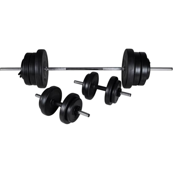 Σετ Ρυθμιζόμενος Πάγκος Γυμναστικής VidaXL 60.5kg - Μαύρος image 5