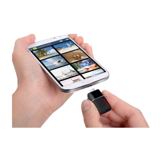 Micro USB stick SanDisk Ultra Dual 16GB 3.0 Μαύρο image 1