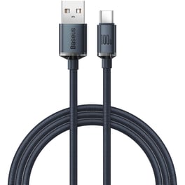 Καλώδιο δεδομένων Baseus Crystal Shine Series Usb to Usb-C 100W 1.2 m - Black