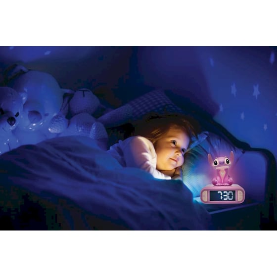 Lexibook Παιδικό Ψηφιακό Ρολόι Ξυπνητήρι Disney Stitch Angel Φωσφορίζον image 5