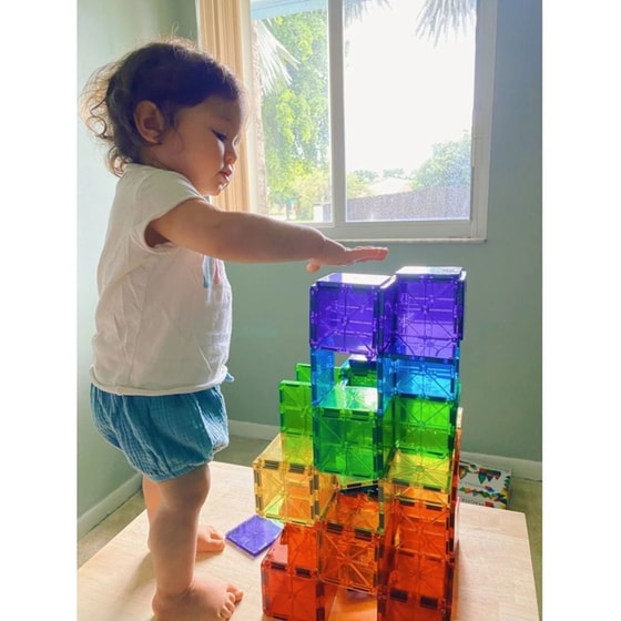 Magna Tiles Clear Colors Μαγνητικό Παιχνίδι 32 Κομματιών image 4