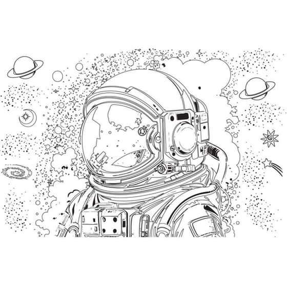Μπλοκ Ζωγραφικής Must Αυτοκόλλητα-Στένσιλ Football/Astronaut 23x33cm (1 Τεμάχιο) image 4